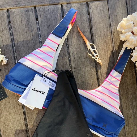 🌴🔆HURLEY- REVERSIBLE MRITIME BIKINI SET🔆🌴 - Picture 15 of 15